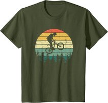 Vintage Retro Mountain Bike MTB Downhill Biking T-Shirt