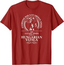 Hungarian Vizsla Guardian Angel Schutzengel Hund Hundespruch T-Shirt