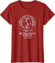 Hungarian Vizsla Guardian Angel Schutzengel Hund Hundespruch T-Shirt