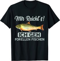 Forellen fischen geschenk für Angler der Bachforellen fängt T-Shirt