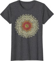 Damen Om Symbol Namaste Yoga Meditation Pose Hamsa Hand Geschenk T-Shirt