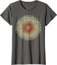 Damen Om Symbol Namaste Yoga Meditation Pose Hamsa Hand Geschenk T-Shirt