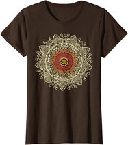 Damen Om Symbol Namaste Yoga Meditation Pose Hamsa Hand Geschenk T-Shirt