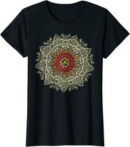 Damen Om Symbol Namaste Yoga Meditation Pose Hamsa Hand Geschenk T-Shirt