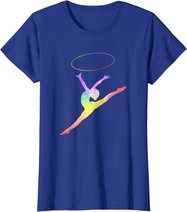 Rhythmische Sportgymnastik Sport Reifen Turnen Gymnastik RSG T-Shirt