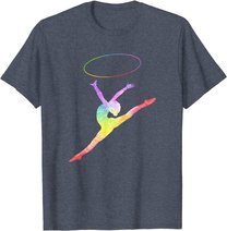 Rhythmische Sportgymnastik Sport Reifen Turnen Gymnastik RSG T-Shirt