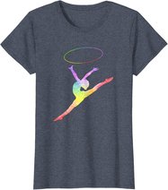 Rhythmische Sportgymnastik Sport Reifen Turnen Gymnastik RSG T-Shirt