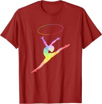 Rhythmische Sportgymnastik Sport Reifen Turnen Gymnastik RSG T-Shirt