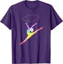Rhythmische Sportgymnastik Sport Reifen Turnen Gymnastik RSG T-Shirt