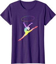 Rhythmische Sportgymnastik Sport Reifen Turnen Gymnastik RSG T-Shirt