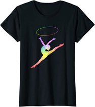 Rhythmische Sportgymnastik Sport Reifen Turnen Gymnastik RSG T-Shirt