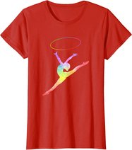Rhythmische Sportgymnastik Sport Reifen Turnen Gymnastik RSG T-Shirt