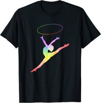 Rhythmische Sportgymnastik Sport Reifen Turnen Gymnastik RSG T-Shirt