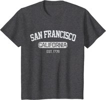 Vintage San Francisco California EST 1776 Souvenir Gift T-Shirt
