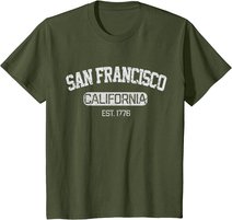 Vintage San Francisco California EST 1776 Souvenir Gift T-Shirt