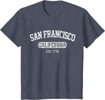 Vintage San Francisco California EST 1776 Souvenir Gift T-Shirt
