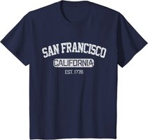 Vintage San Francisco California EST 1776 Souvenir Gift T-Shirt