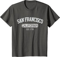 Vintage San Francisco California EST 1776 Souvenir Gift T-Shirt