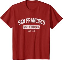 Vintage San Francisco California EST 1776 Souvenir Gift T-Shirt
