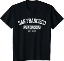 Vintage San Francisco California EST 1776 Souvenir Gift T-Shirt