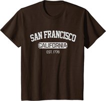Vintage San Francisco California EST 1776 Souvenir Gift T-Shirt