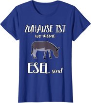 Zuhause ist wo meine Esel sind lustiger Spruch T-Shirt