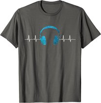 Musik Fan Heartbeat Festival Techno EDM DJ Beatmaker Gift T-Shirt