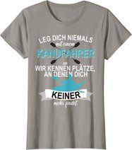 Kanu Kajak Paddeln Sport Hobby Freizeit Ruddern T-Shirt