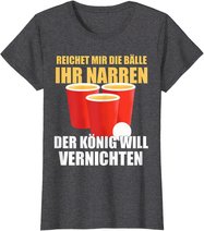 Reichet mir die Bälle Bierpong Beer Pong Regeln Trinkspiel T-Shirt