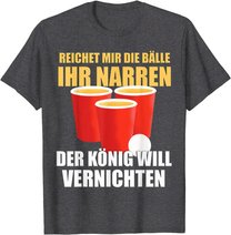 Reichet mir die Bälle Bierpong Beer Pong Regeln Trinkspiel T-Shirt