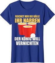 Reichet mir die Bälle Bierpong Beer Pong Regeln Trinkspiel T-Shirt