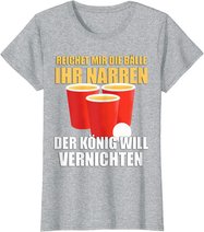 Reichet mir die Bälle Bierpong Beer Pong Regeln Trinkspiel T-Shirt