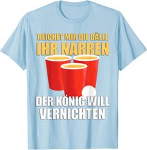Reichet mir die Bälle Bierpong Beer Pong Regeln Trinkspiel T-Shirt