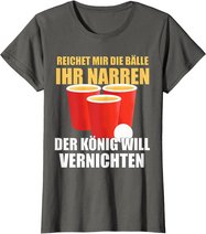 Reichet mir die Bälle Bierpong Beer Pong Regeln Trinkspiel T-Shirt