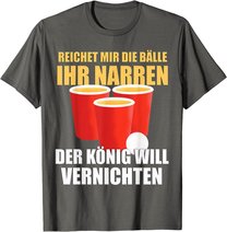 Reichet mir die Bälle Bierpong Beer Pong Regeln Trinkspiel T-Shirt