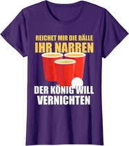 Reichet mir die Bälle Bierpong Beer Pong Regeln Trinkspiel T-Shirt