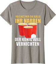 Reichet mir die Bälle Bierpong Beer Pong Regeln Trinkspiel T-Shirt