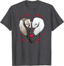 Frettchen Liebe Valentinstag Geschenk T-Shirt