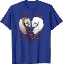 Frettchen Liebe Valentinstag Geschenk T-Shirt