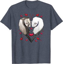 Frettchen Liebe Valentinstag Geschenk T-Shirt