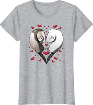 Frettchen Liebe Valentinstag Geschenk T-Shirt