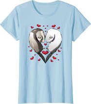 Frettchen Liebe Valentinstag Geschenk T-Shirt