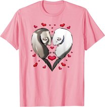 Frettchen Liebe Valentinstag Geschenk T-Shirt