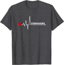 Pirmasens Herzschlag Heartbeat Stadt Liebe T-Shirt T-Shirt
