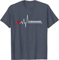 Pirmasens Herzschlag Heartbeat Stadt Liebe T-Shirt T-Shirt
