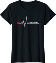 Pirmasens Herzschlag Heartbeat Stadt Liebe T-Shirt T-Shirt