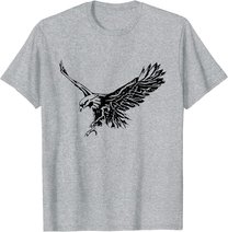 Adler Motiv Raubvogel Vögel Tiere Krallen Schnabel Design T-Shirt