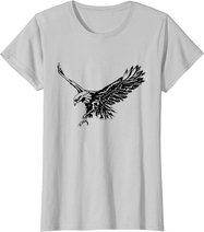 Adler Motiv Raubvogel Vögel Tiere Krallen Schnabel Design T-Shirt