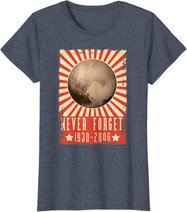 Vintage Never Forget Pluto - UDSSR Space Graphic Poster T-Shirt