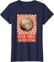 Vintage Never Forget Pluto - UDSSR Space Graphic Poster T-Shirt